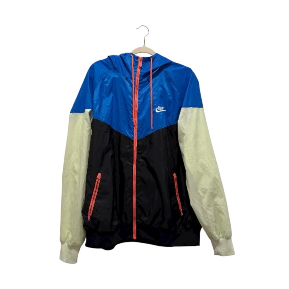 Nike Sportswear Windrunner Hooded Zip Up Jacket Athletic Retro Blue Black XL - Picture 5 of 16